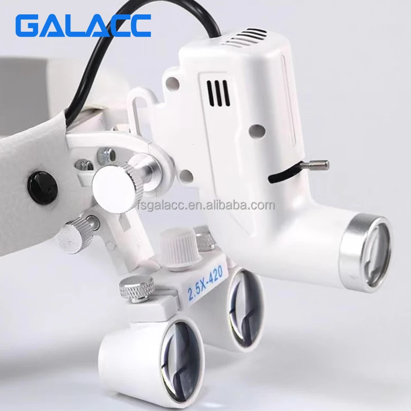 Good Quality 3.5x magnifying glasses Dental Ent Portable Rechargeable Doctor Head-mounted 3w Wireless Headlight