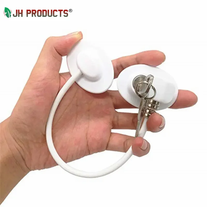 Spot quick delivery zinc alloy refrigerator lock for kids white black refrigerator lock combination