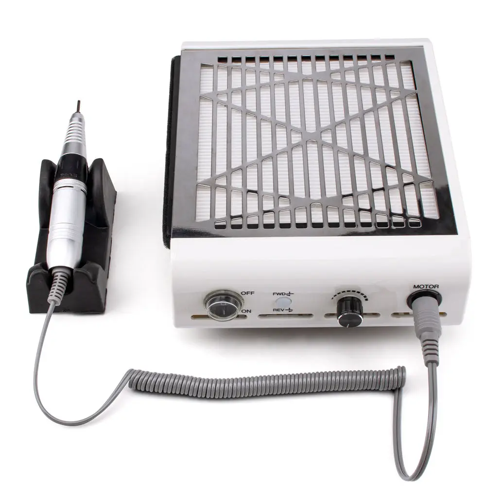2 IN 1 profession polisher electric manicure nail dust collector vacuum cleaner nail table dust collector with powerful fan