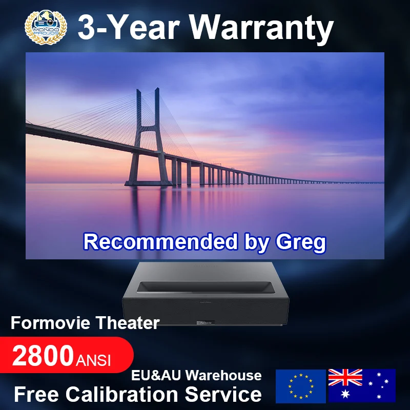 2022 проектор для кинотеатра, проектор Dlp на базе Android, 4K Fengmi, ультракороткий лазерный проектор