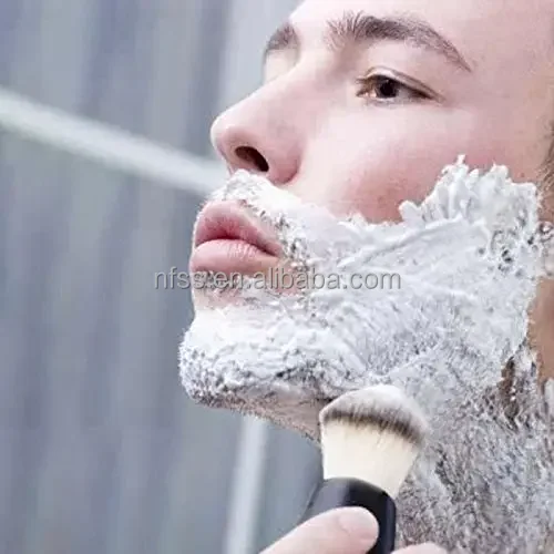 Wholesale Professional Boar Badger Bristle Hair Wet Beard Cleaning Shave Brush Knots Kit Mens Vegan Synthetic Shaving Brush Sets