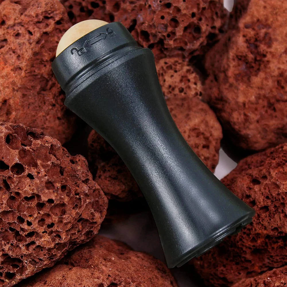 KKS skin care tool pore cleaning face oil-absorbing roller facial revlon volcanic stone oil absorbing roller