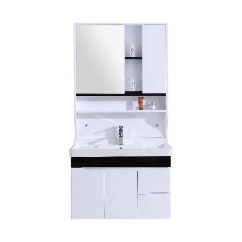 KD-BC134W Chaozhou Factory Commercial Cheap Vanity Bathroom Sinks for Sale Hand Made Wooden Cabinet Furniture