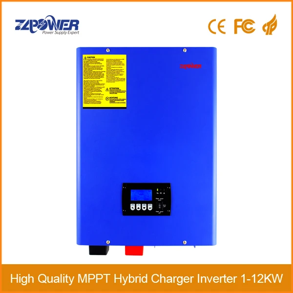 5KW 8KW 10KW 12KW Solar Hybrid Inverter Built in 40A 60A 120A Mppt Off Grid 48V 72V inverter