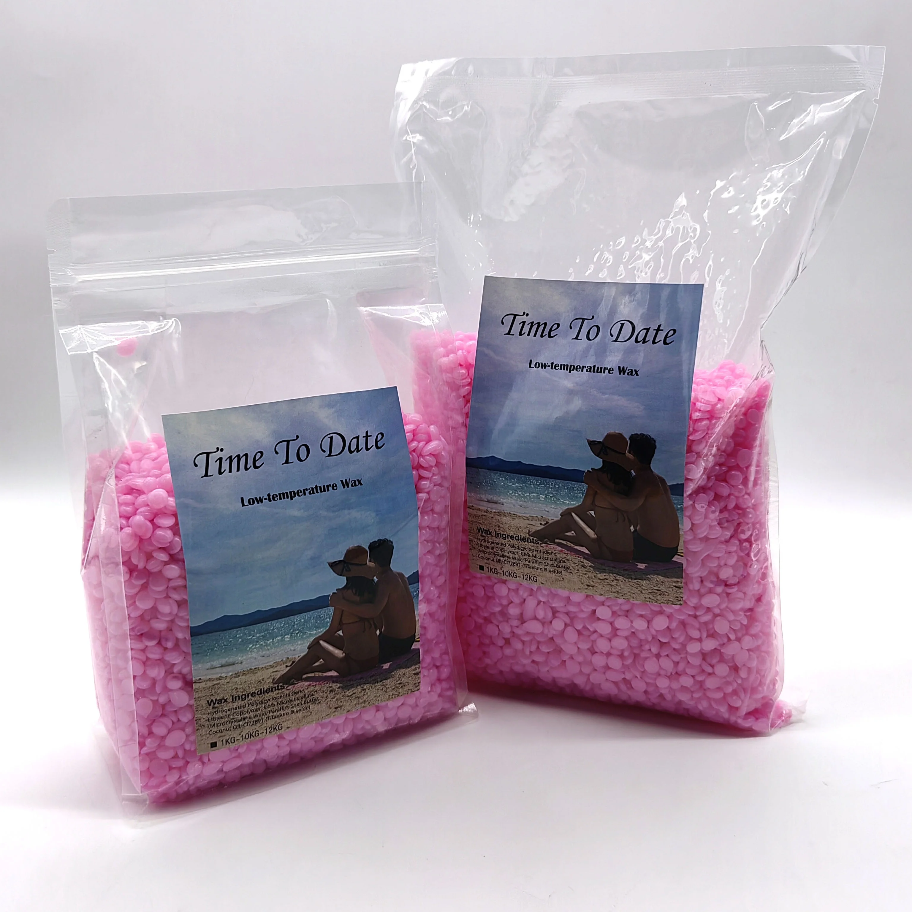 High Quality Formulas All Over Hair Removal Low Melting Point Film Wax for Bikini Wax Enthusiasts Glitter Shimmer pink Wax Beads