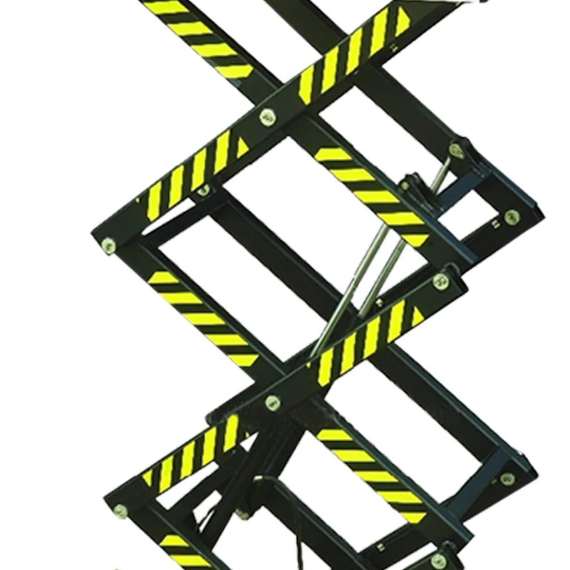 mingfeng 3m electric fixed three scissor lift table 1000kg 2000kg capacity hydraulic lift platform