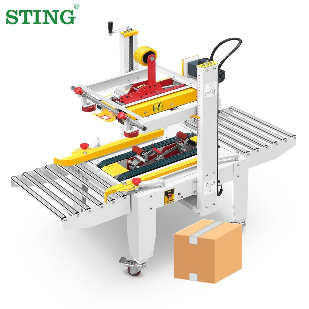
Automatic Flaps Folding Case Box Carton Sealer Sealing And Taping Machine 