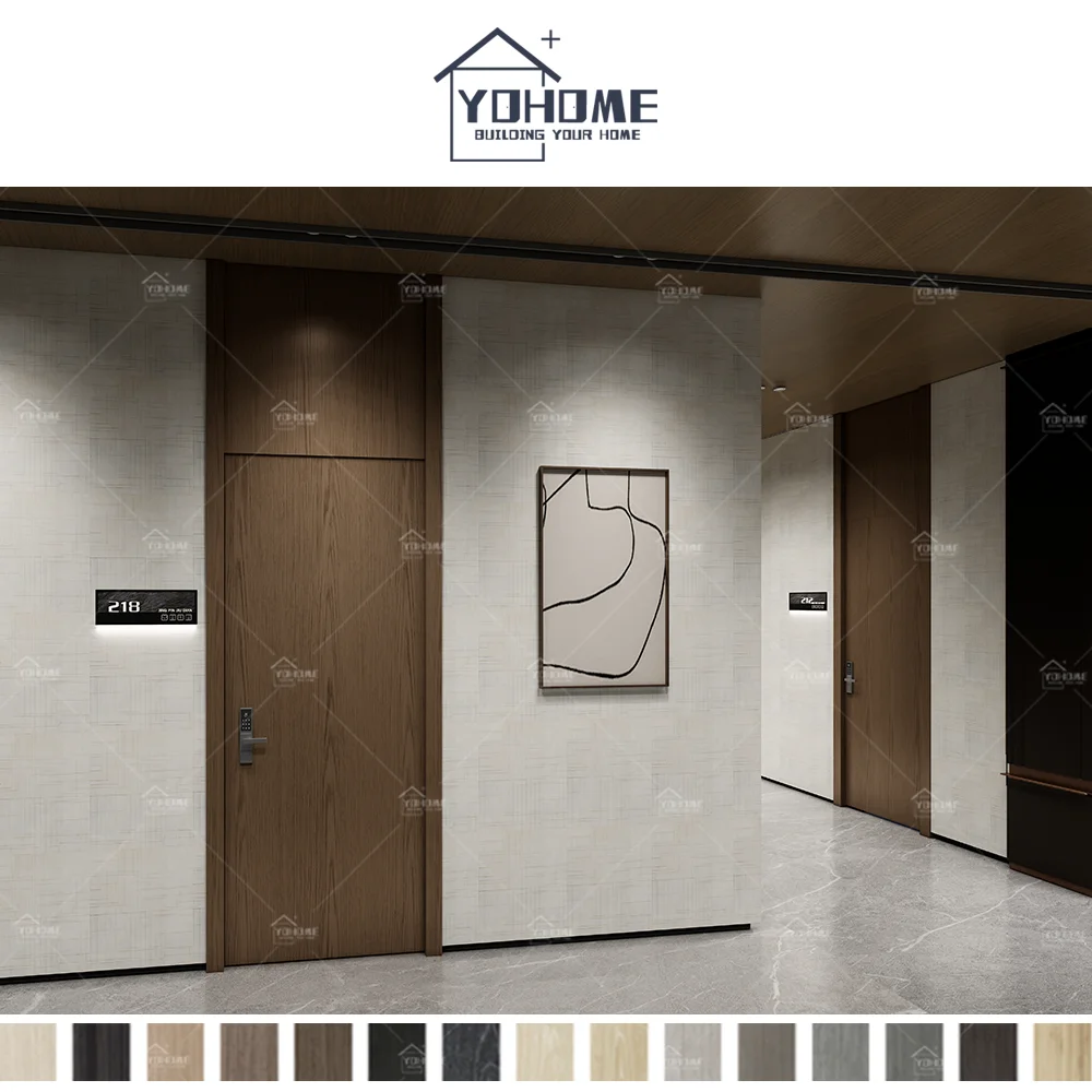 Turkey Standard Exquisite Workmanship Highly Secure Fire Resistant Internal Room Door Fire Rated Hotel Guest Room Doors