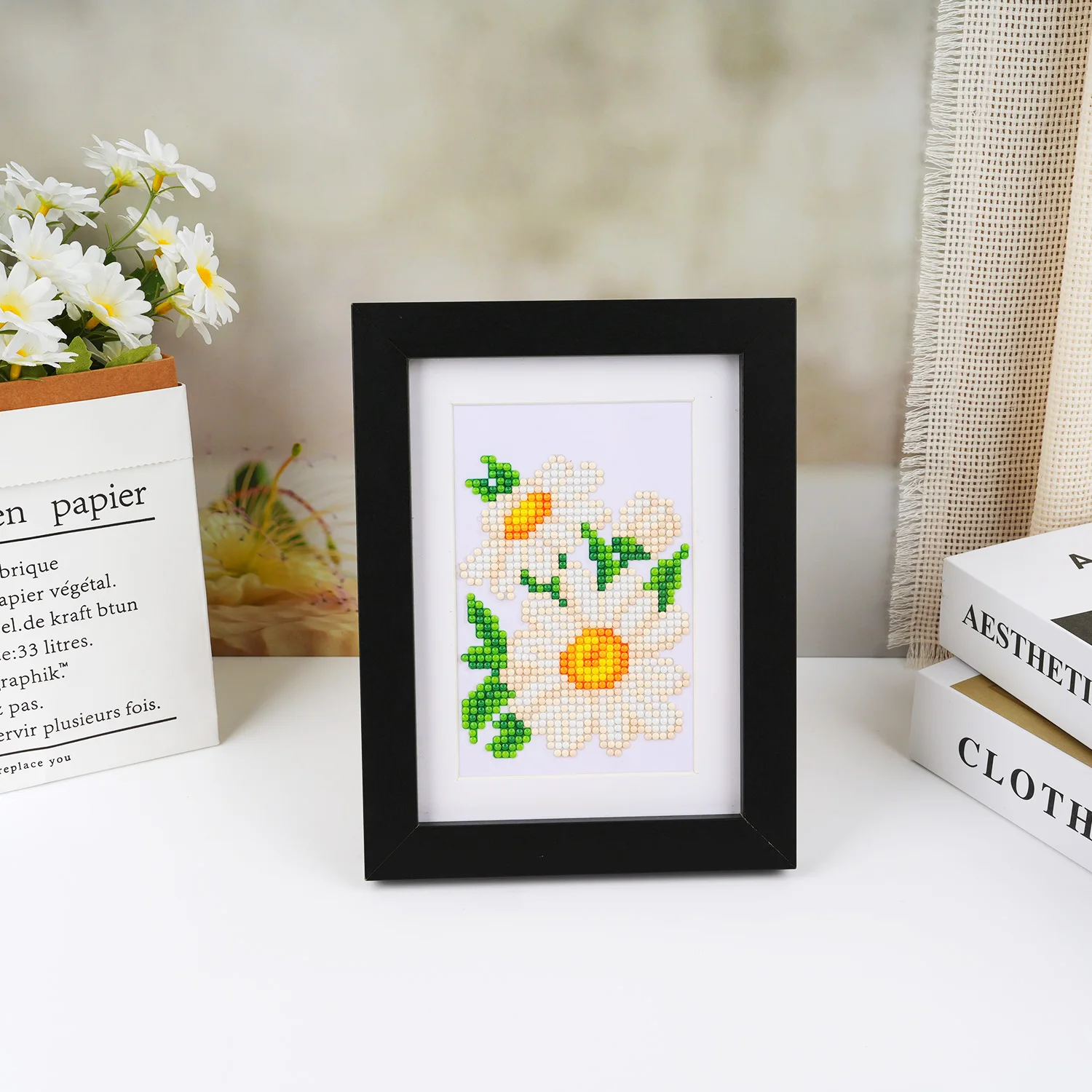 12-piece Mini Diamond Painting Flower DIY Small Diamond Painting Gift for Friends Diamond Painting Artwork