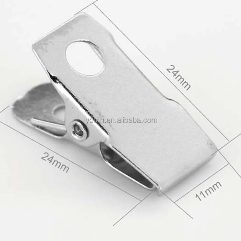 HC034 24mm Short Id Card Clip for Badge Reel Alligator