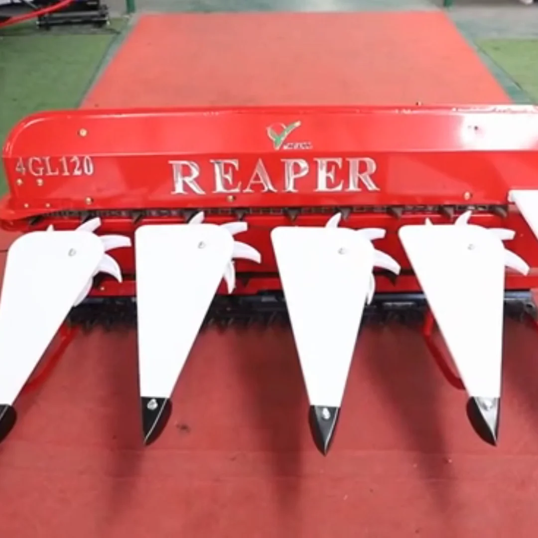 mini self-propelled power reaper machine to harvest rice paddy wheat