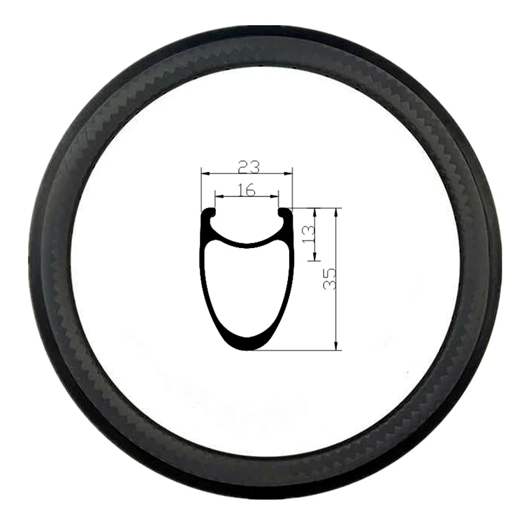 12K twill finishing 35mm depth 23mm width clincher 20 inch 22 inch 451 bmx road bicycle full carbon wheels rim