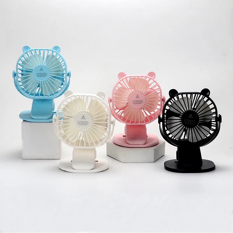 Clamping Fan Small Quiet USB Rechargeable Foldable Fan USB Portable Clip Fan Clip On Home Office Desktop