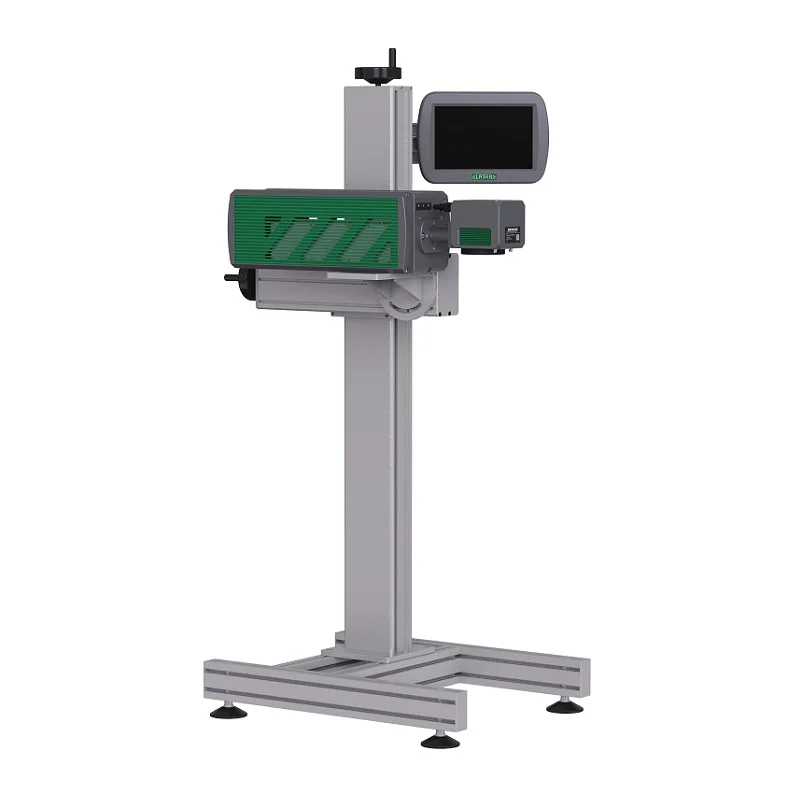 Galvo RF co2 laser engraver garments marking cutting machine for paper card plastic leather fabric