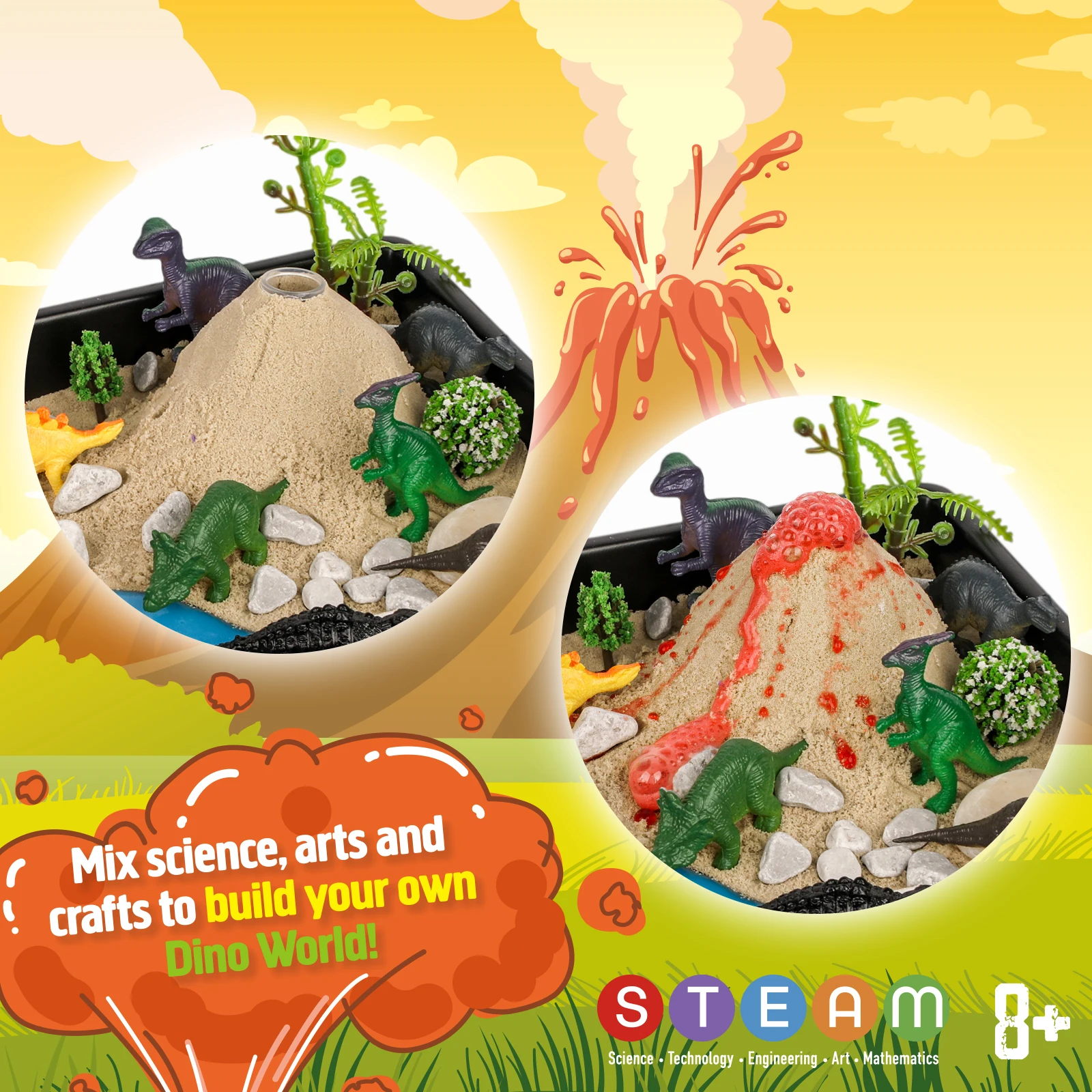 ByNCCeh Steam Education Toys Children DIY Grow Your Own Garden Dinosaur Habitat Toy Plant Other for