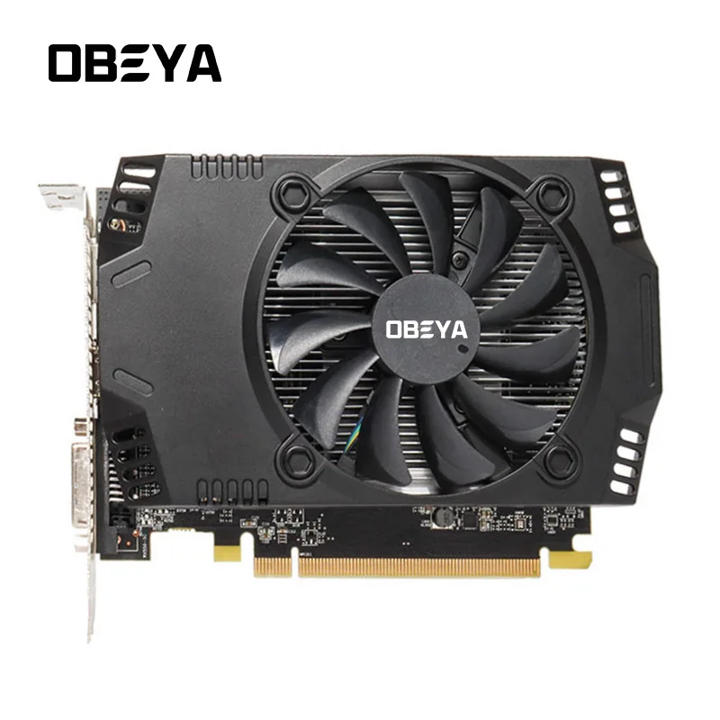 RX 550 видеокарта AMD оригинальная OBEYA и 4G новая с 128