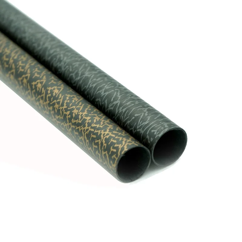 
Factory direct carbon fiber printing tube carbon fiber pipe carbon fiber hollow tube color pattern tube 