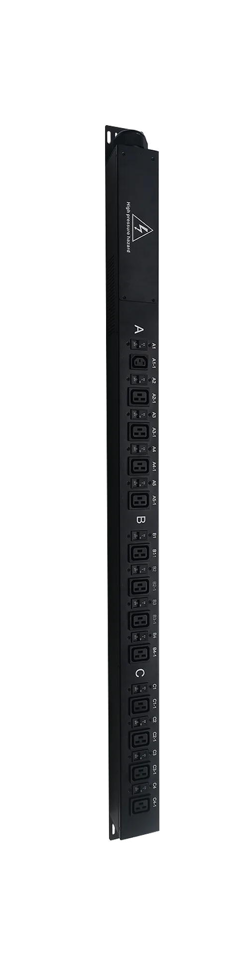 Wholesale Convenient Black Horizontal Installation Sheet Metal 63A Connector 415V Basic Pdu