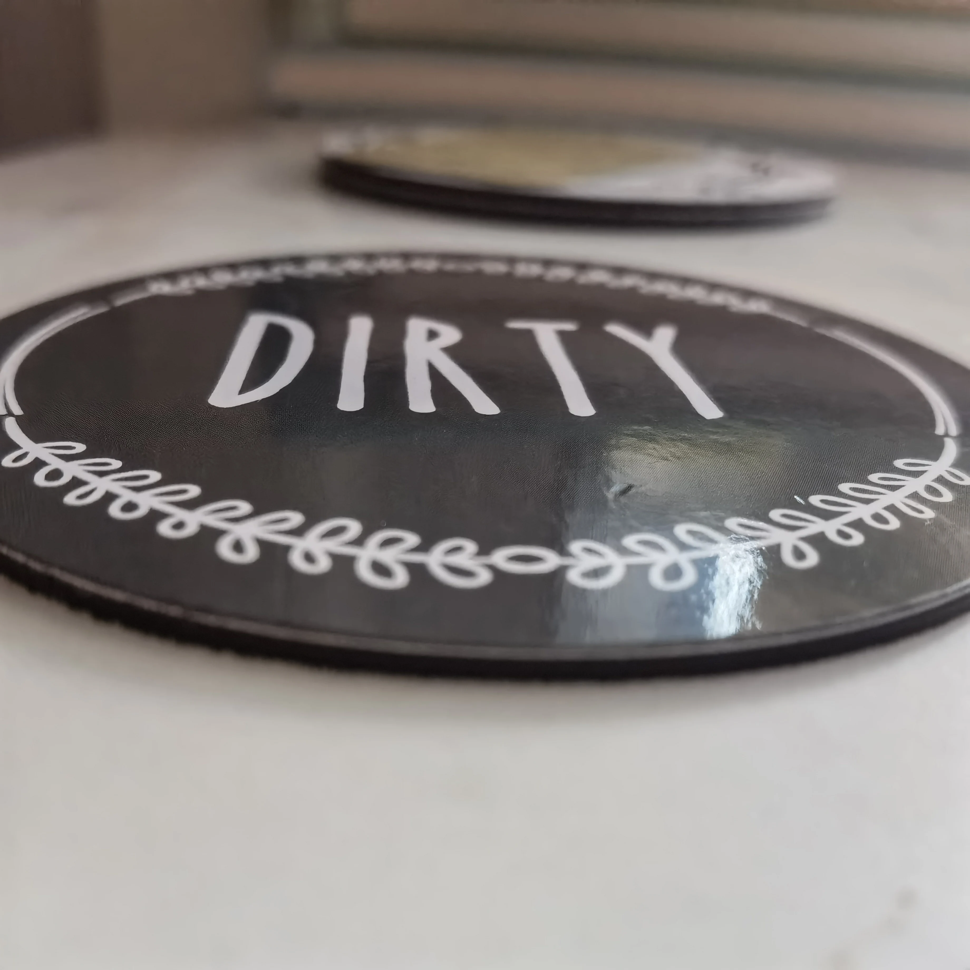 OEM Dishwasher/fridge Magnet double sided magnetic card Clean Dirty Sign Indicator