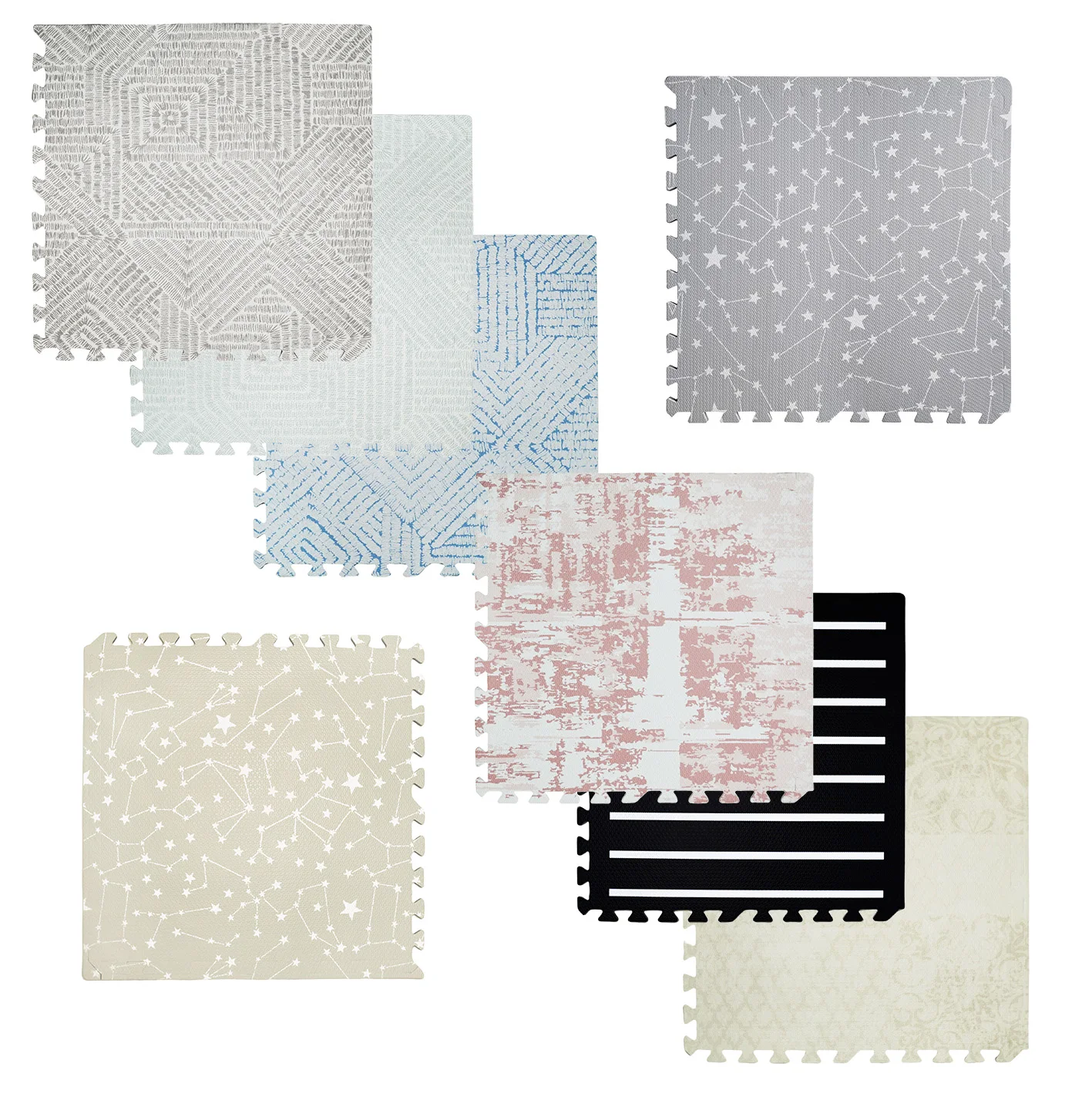 Faithmat 2024 Popular Custom Printed Children EVA Foam Large Puzzle Floor Baby Crawling Play Mat