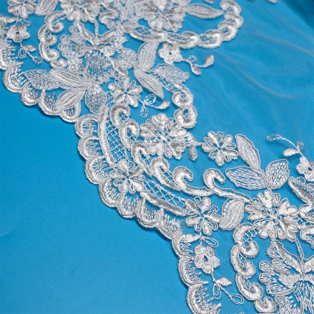 Блестящий сетчатый кружевной нейлоновый свадебный дизайн для платья невесты