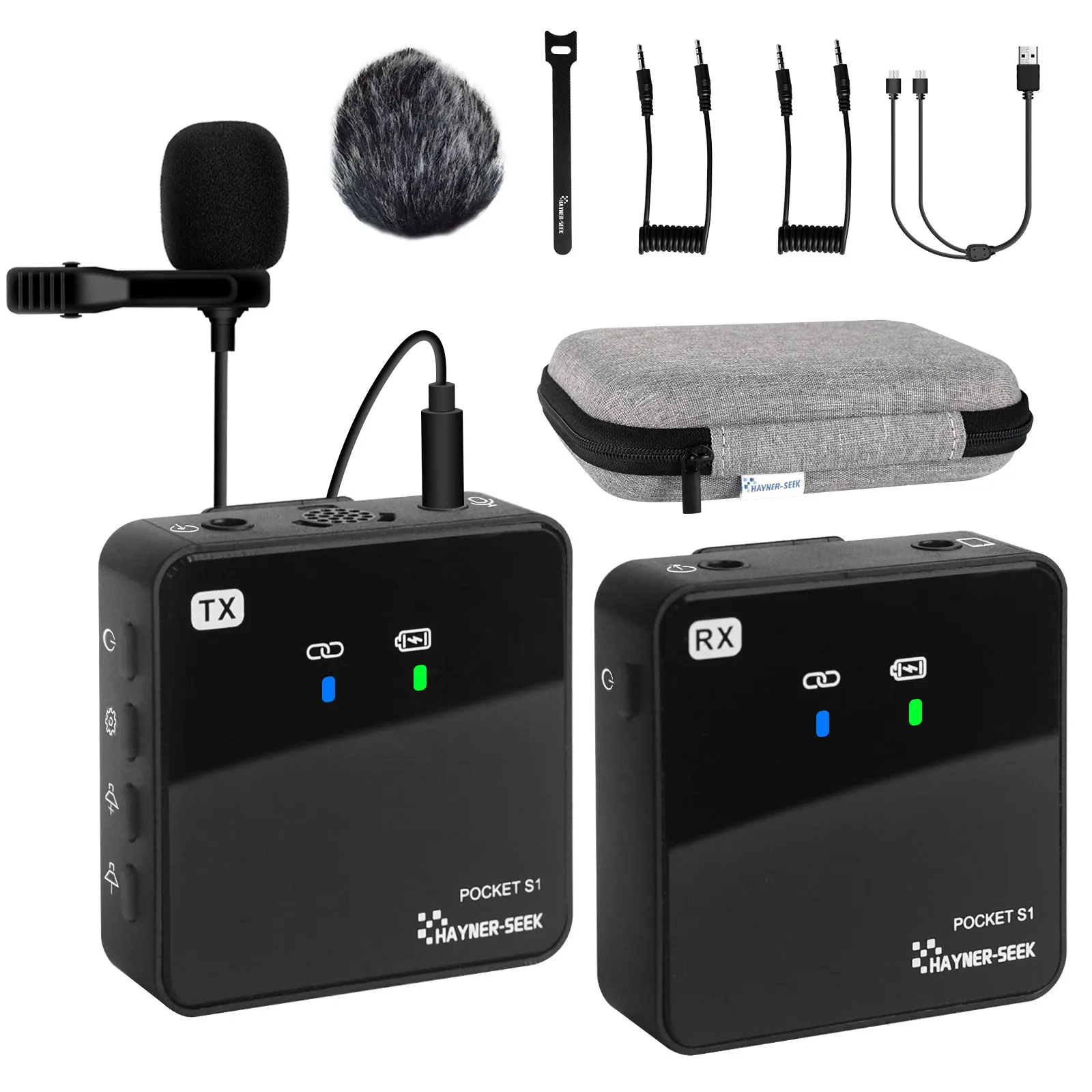 UHF Wireless Microphone Portable Laptop Phone Mic Conference Interview Live Streaming Wireless Microphone