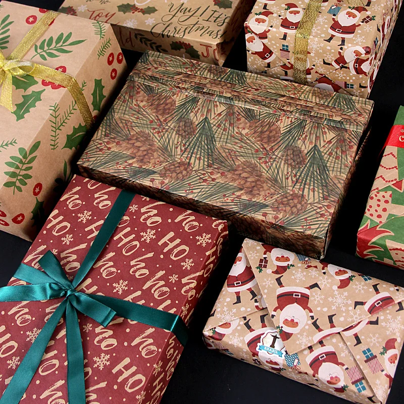 Wrapping Paper Birthday Wrapping Paper Sheets-Recyclable Gift Wrapping Paper Set with Gift Tags & String-Birthday Gift Wrap