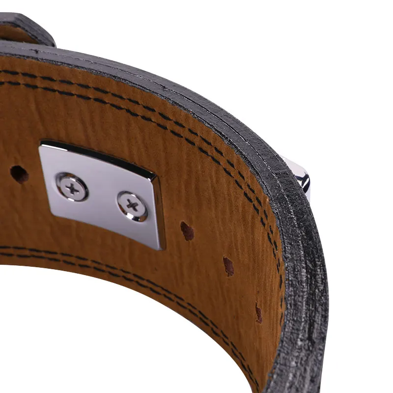 JT Top Selling Comfortable Durable Genuine Leather Adjustable Weight Lifting Lever Belt 10cm With Steel Buckle For Gym Workouts