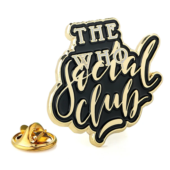 Wholesale custom made football club enamel pin manufacture