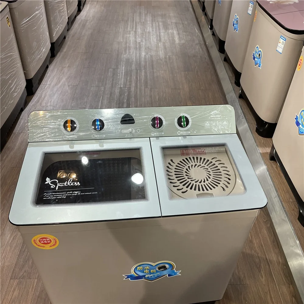 
Household 14.5KG business Wave washing machine Waterproof motor double-cylinder washing machine twin tub semi automatic 