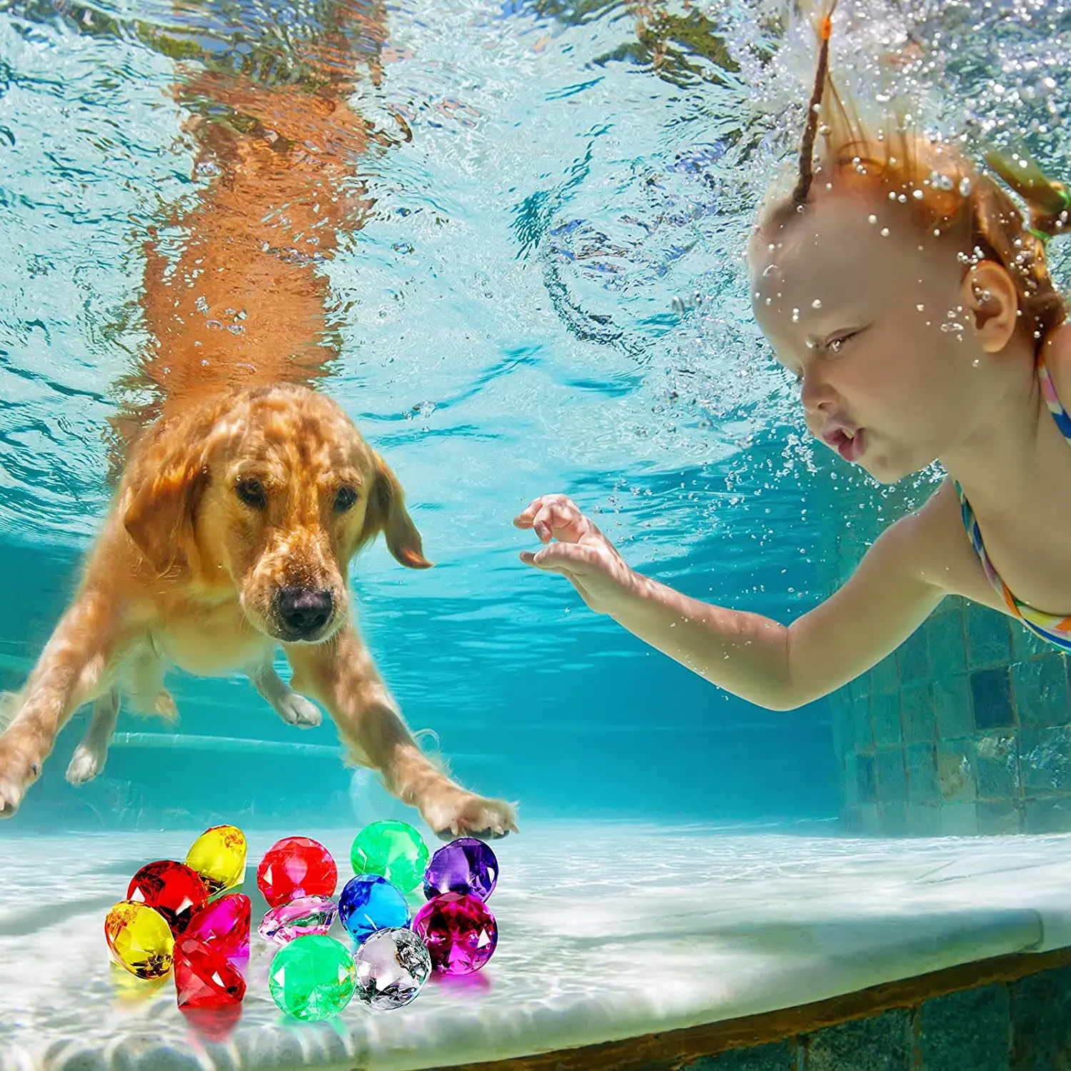 40mm Acrylic Diamond Large Gems Pirate Round Treasure Toy Gems Colorful  for Home Table Scatters Vase Fillers Party Decoration