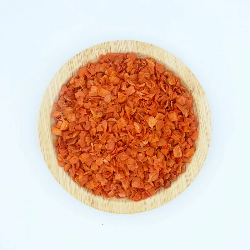 The factory supplies dehydrated vegetables in bulk, organic dried carrot granules dehydrated carrot