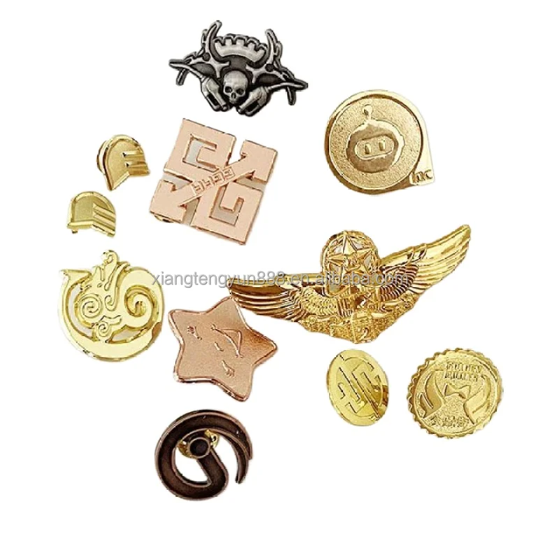 Custom Metal Badge Coin High Quality Blank Metal Name Badge Badge with Metal