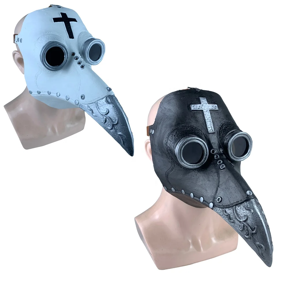 Plague Doctor Birds Long Nose Beak Masks Halloween Costume Steam Punk Cosplay Party Mask