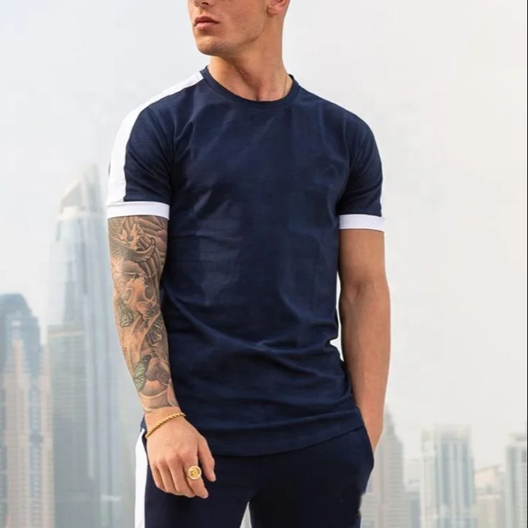 High quality men short sleeve summer tracksuit short sets t-shirt with shorts twin sets