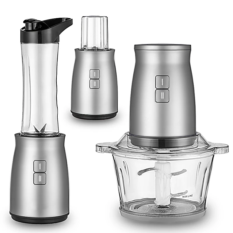 Многофункциональная бытовая техника 4 в 1, измельчитель для детского приготовления, 2 литра, мясорубка, Кухонный комбайн, блендер