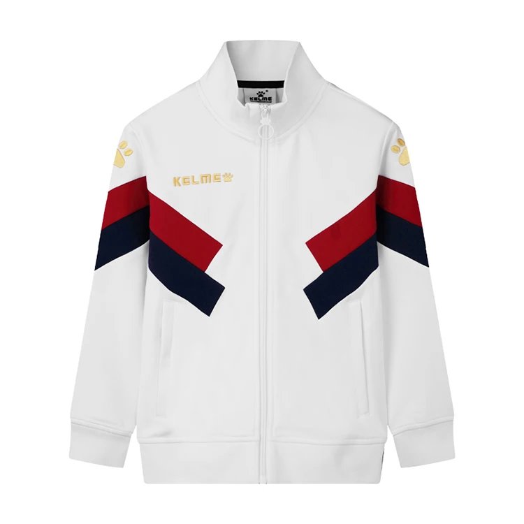 
KELME childrens tracksuit kids football club team custom training jacket track suit game playing camp childrens tracksuit 