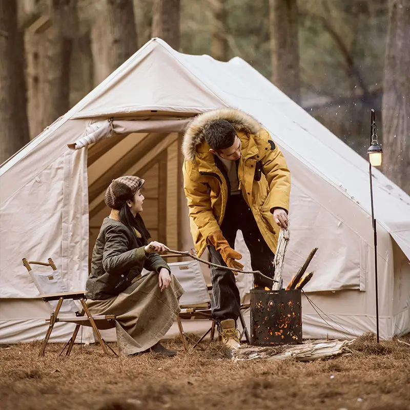 High Quality Luxury Big Soundproof Transparent Camping Clear Inflatable Air Tent