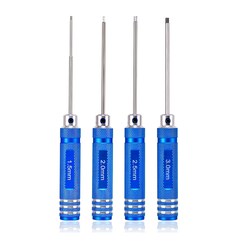 High Precision Hex Screwdriver 1.5mm 2mm 2.5mm 3mm Tool Kit  For  RC Helicopter Plane Car Truck