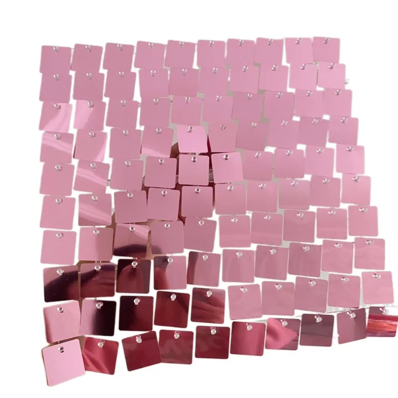 Amazing Air Moving Prop Stunning Iridescent Wedding Mirror Rose Gold shimmer wall Backdrop 3d Disco Shimmer Sequin Wa