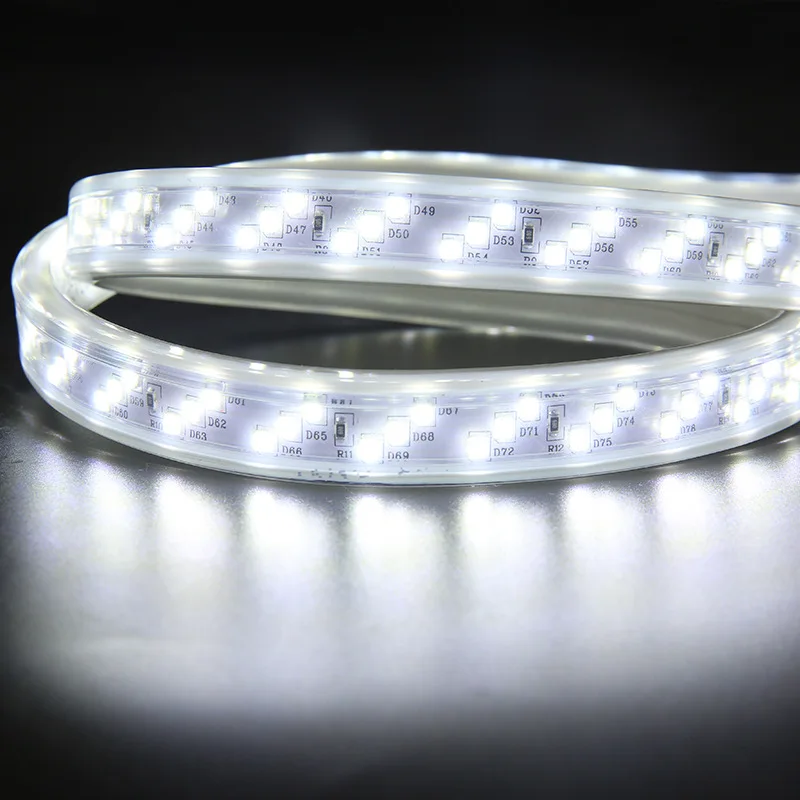 Manufacturer Wholesale Double Row 220V  Stripe Tiras Luces Flexible Tape SMD5730 LED Strip Lights