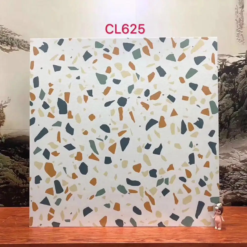 
GUCI terrazzo matt rustic floor tiles 600x600mm garden anti slip low water absorption tile 