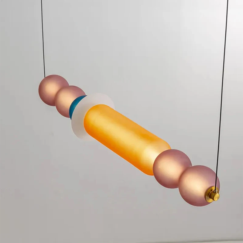 Modern Design Bubble Chandeliers Customized Decorative Chandelier Light Colored Blown Glass for Hotel Bar Energy Saving