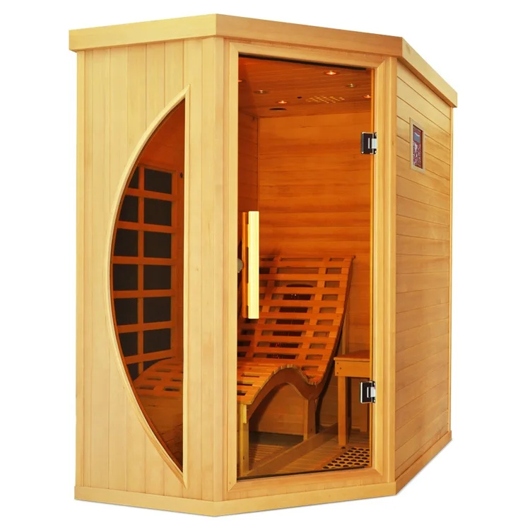 Hot sale high quality double lounge chair one person indoor infrared sauna price
