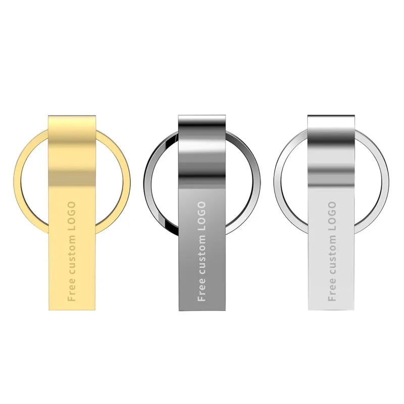 Gitra Wholesale  Promotional Gift 4GB 8GB 16GB 32GB 64GB 128GB Mini Keychain Metal USB Flash Drive Customized Usb Stick cle usb