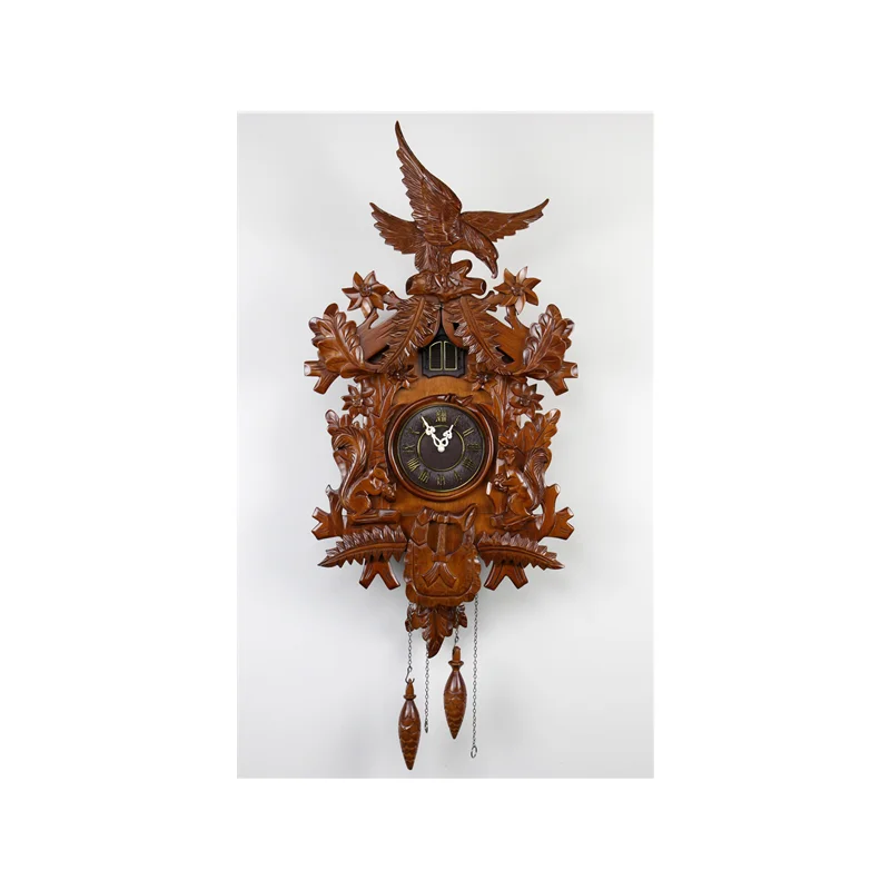 European Style Clocks Solid Wood Craft Wall Clocks China Supply Cuckoo Clock