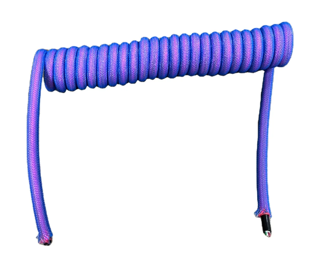 ODM OEM обработка под заказ Соединительный провод высокая пружина многожильный спиральный высокотемпературный силовой кабель