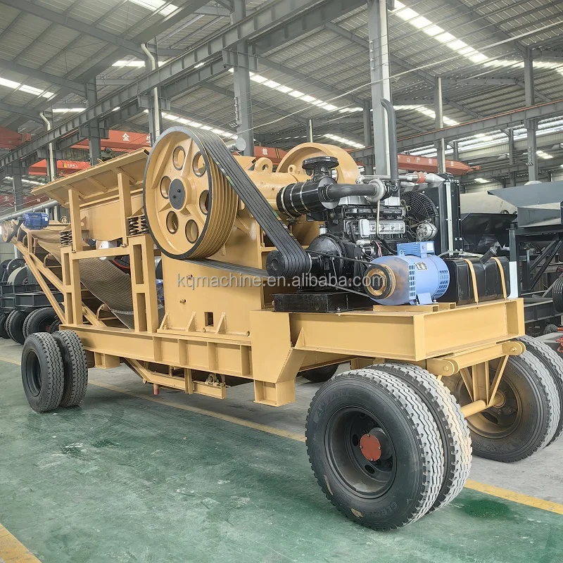 Professional Supplier Mobile Jaw Crusher Portable Stone Crusher Machine