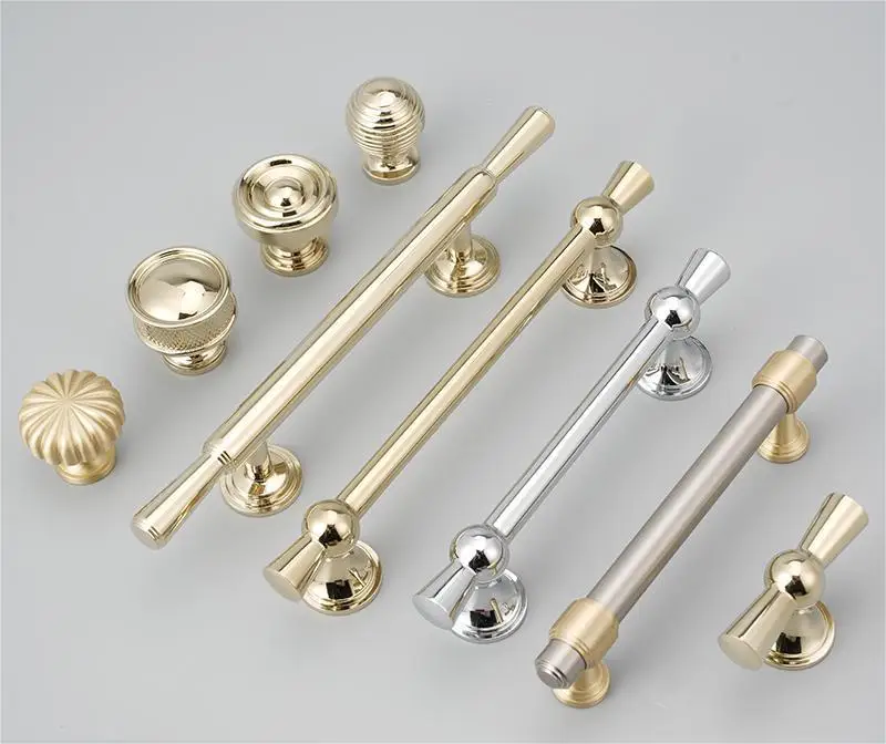 Nordic Ring Round Furniture Cabinet Brass Gold Handles Drawer Pulls Wholesale Kitchen Hardware Hotel Knobs & handles
