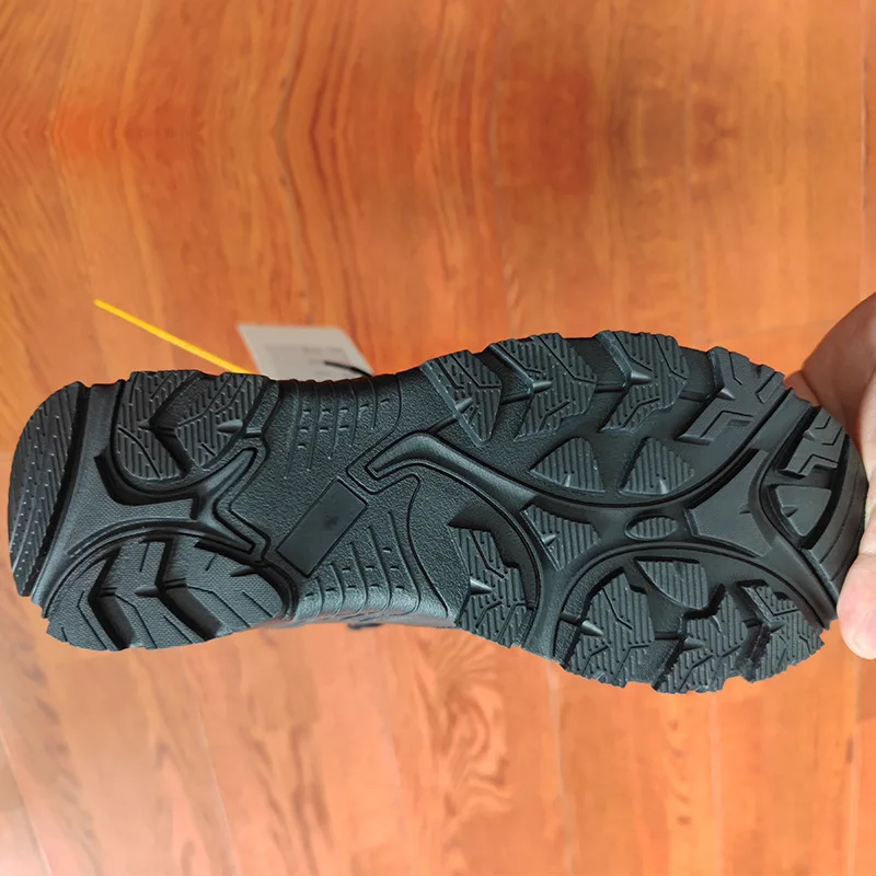 Non-slip Microfiber Sand Tactics Boots Hiking Mid Height Men Boots Combat Training Shoes Tactical Boots Brown Khaki Tan 10 Pcs